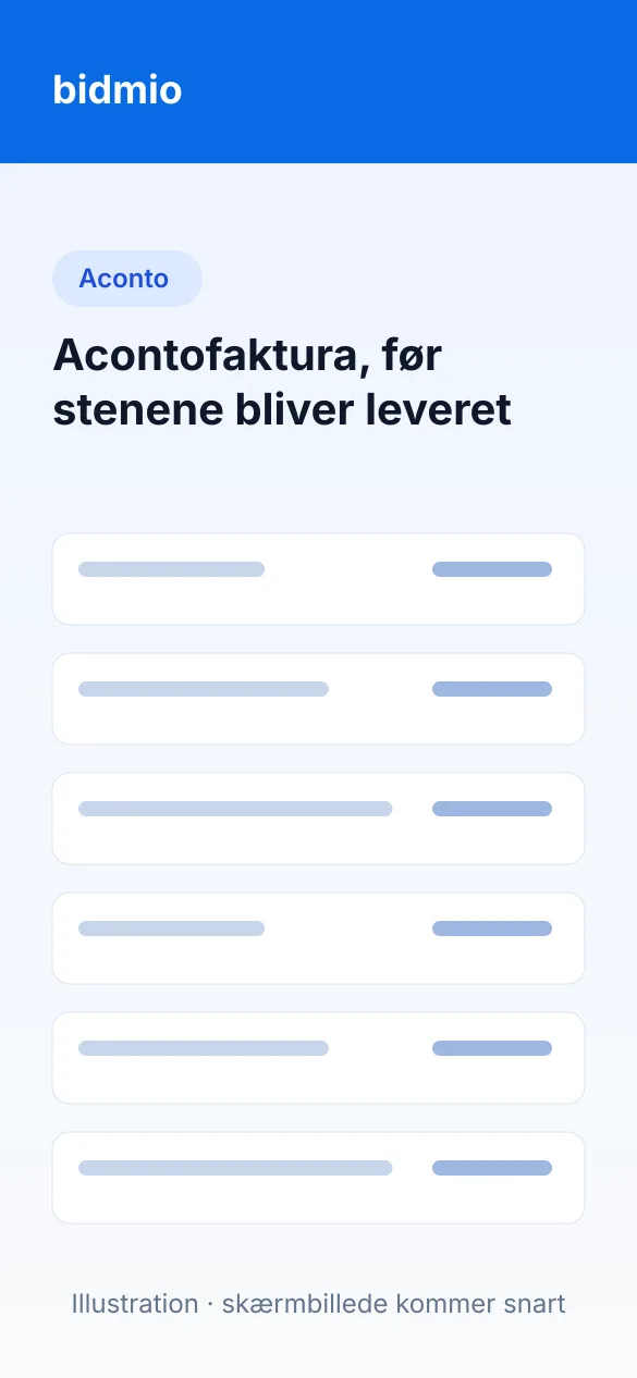 Dialogen Opret kladdefaktura fra projekt med fakturatypen A-Conto valgt